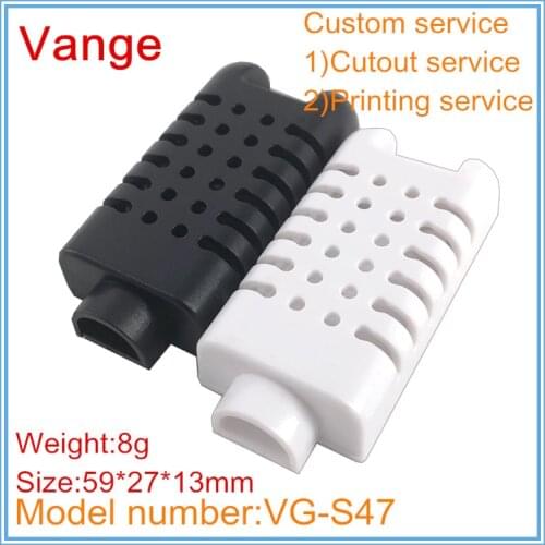 10pcs/lot smoke detector project box 59*27*13mm IP54 ABS plastic case housing made by extruded mould