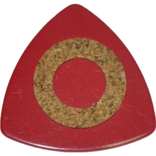 12pcs Medium 0.71mm Cork Grip Celluloid 346 Rounded Triangle Guitar Picks Plectrums Solid Red