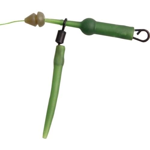 50Pcs/Set Chod Rig Buffer Swivels Rig Buffer Rolling Quick Change Lead Clips Slide Fishing Tackle for Fishing Connector Tackle