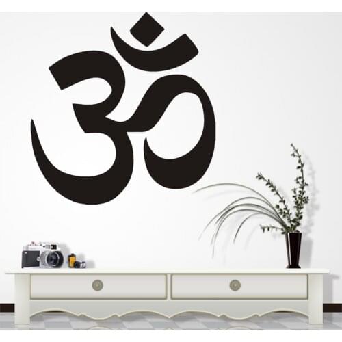 AUM Om Symbol Hinduism Spiritual Wall Car Decal Sticker High Quality Factory Sale Directly stickers Muraux Wall Art mural D447