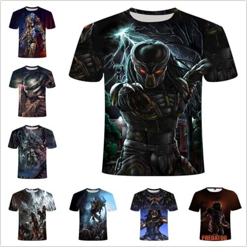 Science Fiction Thriller Predator Series Women Mens T-Shirt 3D Print Clothing Summer Boys Girls Teens Casual Breathable Tshirt