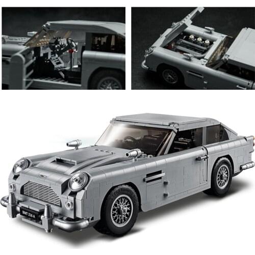 In Stock 007 James Bond Technic Car Series 1295PCS 10262 Building Blocks Bricks Creator Children Model Gifts Toys