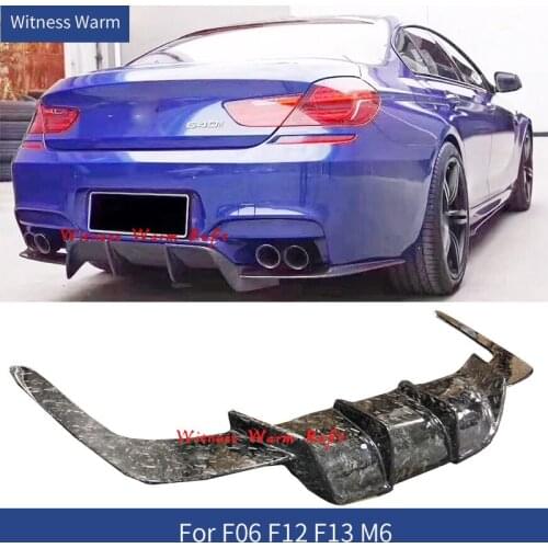 Forged rear diffuser For BMW F06 F12 F13 M6 640 650 630 Carbon Fiber Rear Bumper Lip Spoiler Car body kit 2012-2017