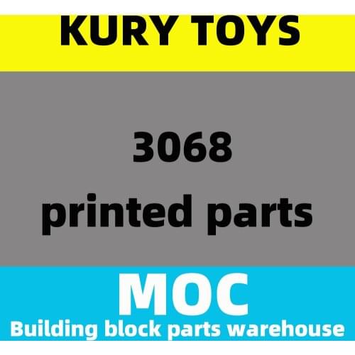 Kury Toys DIY MOC For 3068 printed parts Building block parts For Glass for brick toys