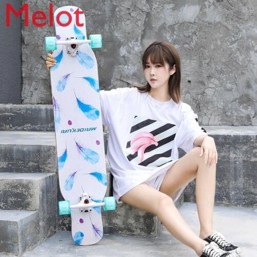 Longboard Skateboard Professional Beginner Twin Tips Four-Wheel Street Scooter