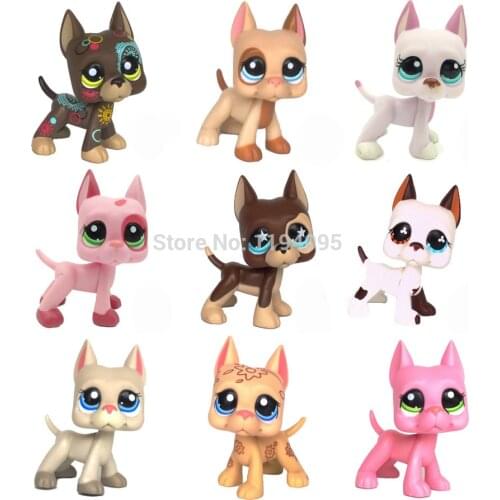Lps cat pet shop toys GREAT DANE Collection Rare Old Dog Animal Figure Hot Selling For Children Gift