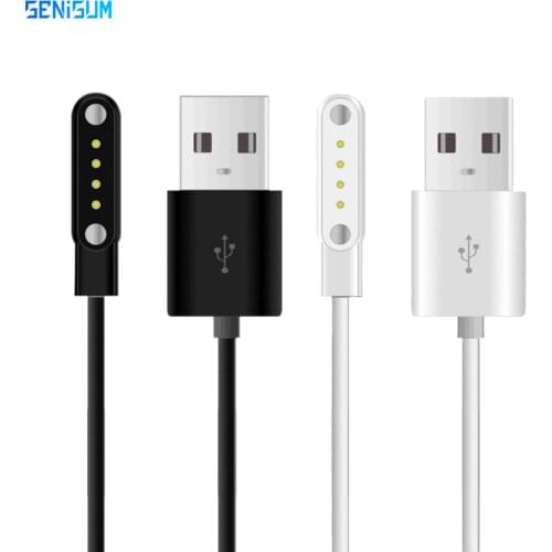 Original universal 4pin magnet charger magnetic charging wire cable for clock GT88 GT68 KW08 i7 i6 i4 FS08 GV68 smart watch