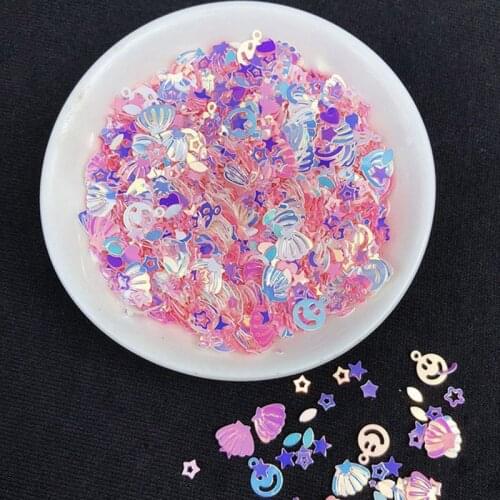 Mix Star Sequin Shell Confetti Sprinkles Heart Glitter Fake Toppings Filling Blingbling Micro Star Jewelry Making Supplies Resin