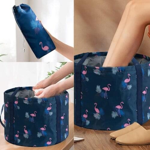 Portable Foldable Travel Laundry Tub Multifunctional Foot Bath Sink Washing Basket Spa Foot Bath Bucket Basin
