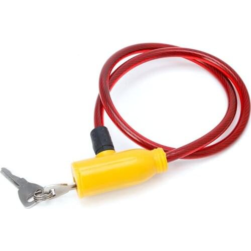 8x640MM Cycling Cable Anti-Theft Bike Bicycle Scooter Safety Lock with 2 Keys-random color