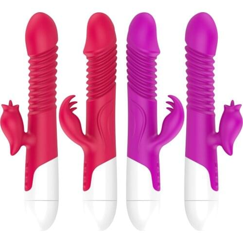 Heated Stretching Dildo 12 Modes Double Vibrators for Women Female Masturbator Adult Product Fidget Sex Toys Intimate Goods Shop