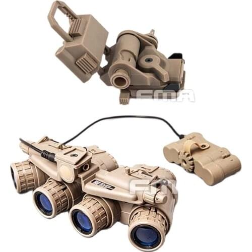 FMA Airsoft Helmet GPNVG 18 Night Vision Goggle NVG Model +Plastic L4G24 NVG Mount BK/DE