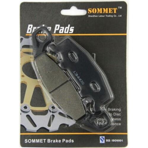 SOMMET Motorcycle Front & Rear Brake Pads Disc 1 pair for Kawasaki ZR 750 C Zephyr (C1-C5) (91-95) ZR750 ZR750C LT129