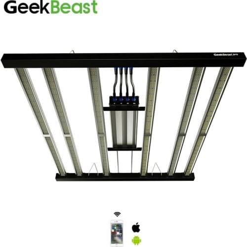 Geekbeast Pro led grow light quantum bar full spectrum 630w kit uniform PPFD for indoor plants