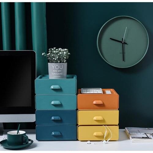 Organizer Drawer Collapsible Large Capacity ABS Stackable Desktop Storage Box for Bathroom Sock Foldable Drawer Organizers