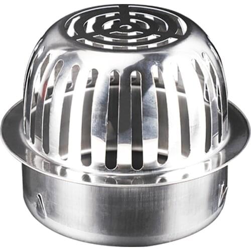 110mm round steel outdoor floor drain cover vent cap hole plug Anti-blocking drainage filter for balcony roof shower accessories