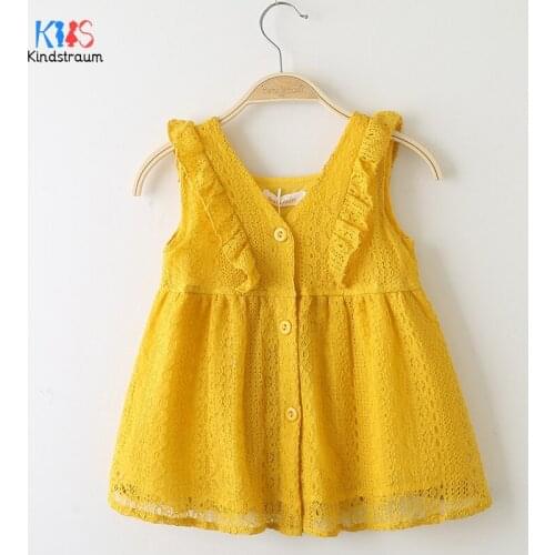 2020 Girls Dress Toddler Kids Baby Girls Summer Dress Sleeveless Lace Flounce Wedding Pageant Pop Dress for girls 1-5T DC065