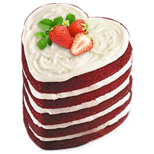 4PCS Heart Shaped Silicone Mold Sponge Chiffon Cake Moulds Rainbow Cake Baking Form Pan Cake Decorating Tool