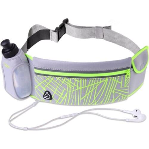4 Colors Sports Waist Bag Unisex Adjustable Waistline Reflective Zipper With Kettle Waterproof Breathable Fitness Running Bag