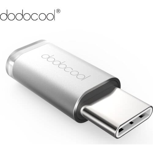 Dodocool Mini USB-C to Micro USB Adapter Convert USB Type-C to Micro-USB Connector for MacBook / Type C Supported Device Silver