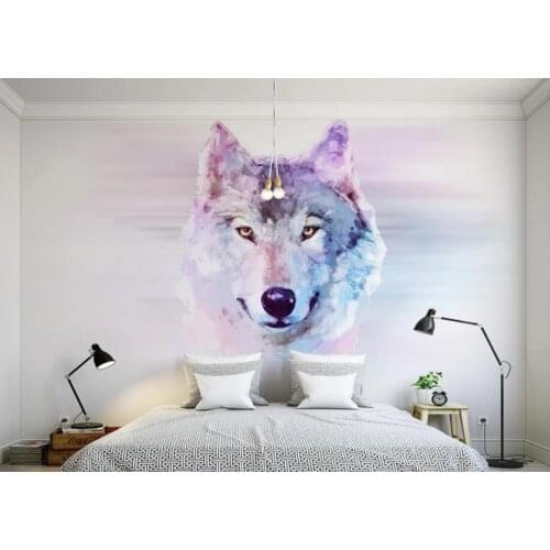 Bacal Custom Photo Wallpaper 3D Animal Wolf Mural Wall paper Living Room Sofa Background decorative wall 3d wallpapers