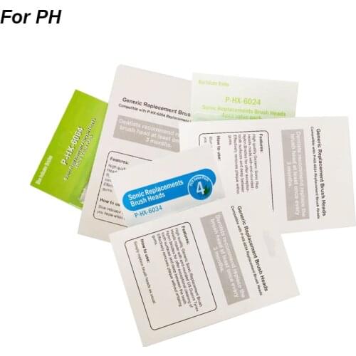 For PH Electric ToothBrush Replacement Heads Soni care Flex Care Diamond Clean HX6014 HX6064 HX6054 HX6024 HX6044