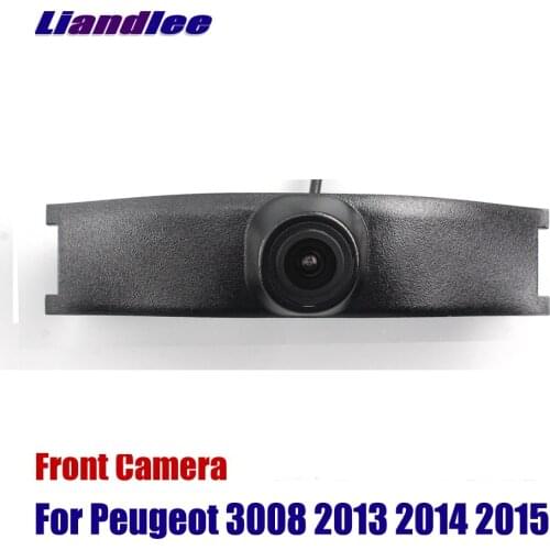 Liandlee Car Front View Camera AUTO CAM For Peugeot 3008 2013 2014 2015 Logo Embedded ( Not Reverse Rear Parking Camera )