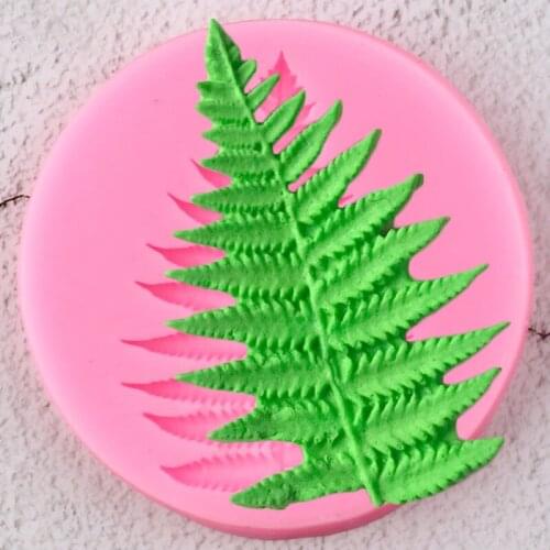 Fern Leaf Silicone Molds Leaves Cupcake Topper Fondant Cake Decorating Tools DIY Baking Candy Clay Chocolate Gumpaste Mould