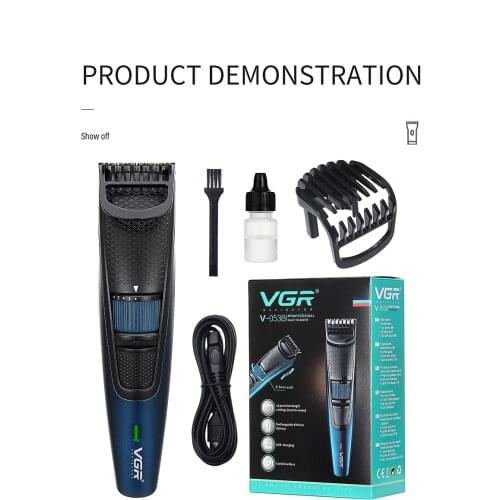 Ourwork self-service hairdresser household electric push shaver portable fine adjustment push scissors beard trimmer v-053b