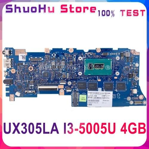 KEFU UX305LA Laptop Motherboard For ASUS UX305 UX305L U305L Motherboard 100% Work Original 4G/8G RAM I3-5005U CPU