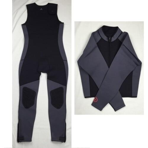 SCUBA neoprene wetsuit 2 piece 1 set divesuit Man diving swimming snorkeling freediving surfwear spearfishing wetsuits