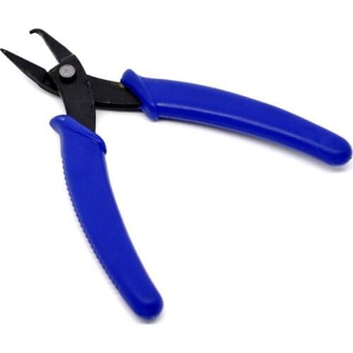 13.5cm Blue Stainless Steel Nose Pliers For Jump Rings & Split Rings Double Rings DIY Accessories Jewelry Finding Making Tool