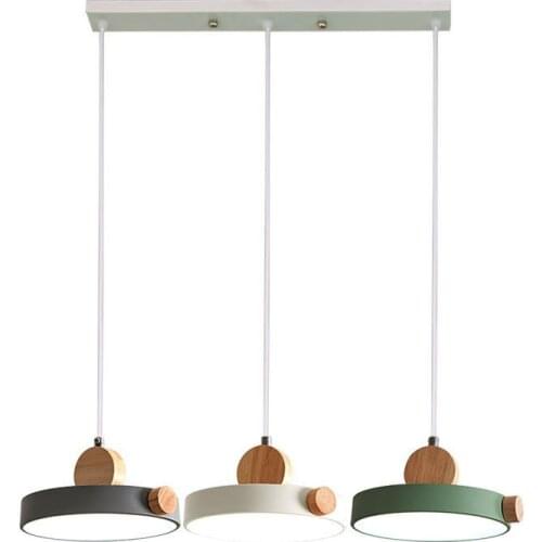 Pendant lamp Nordic restaurant lamp living room modern minimalist chandelier macaron dining room bar table bedside bedroom lamp