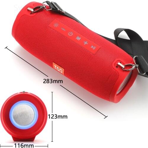 TG118 High Power 40W Portable Bluetooth Speaker WaterproofColumn For PC Computer Speakers Subwoofer Boom box Music Center Radio