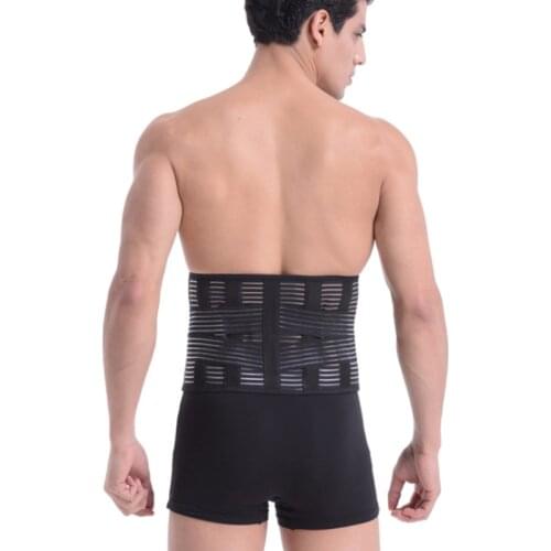 Adjustable Medical Orthopedic Lumbar Support Belt 4-Steel Plates Protector Waist Girdle Lumbar Lower Back Pain Relief