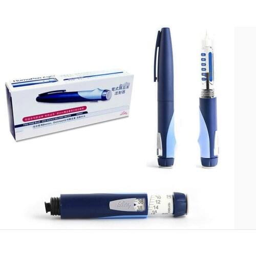 II pen type Insulin syringe with 7 pcs 6mm syringe needle Easy painless injection healthly care