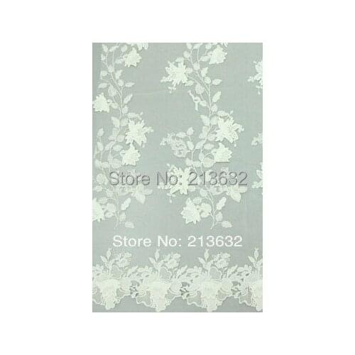 D po48 Organza fabrics embroidered cloth embroidery processing Embroidery lace fabrics in african factory orders