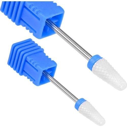 Uxcell Ceramic Nail Drill Bits Electric Nails File Bit for Manicure Pedicure LL15-2pcs