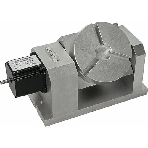 Rotary 4th 5th axis cnc dividing head 100:1 harmonic reducer and gearbox