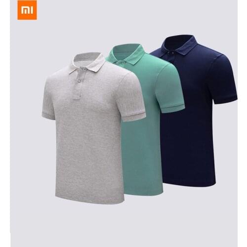 Xiaomi Mijia Youpin Breathable Slim Classic Light Business Lapel Mens POLO Shirt Simple and stylish SIze M-4XL