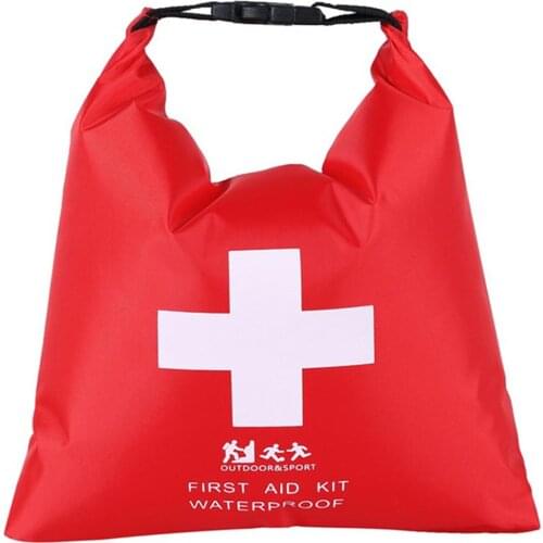1.2L Outdoor River Trekking Rafting Adventure First Aid Supplies Storage Bag Portable Rubber Waterproof Dry Bag With Buckle Hook