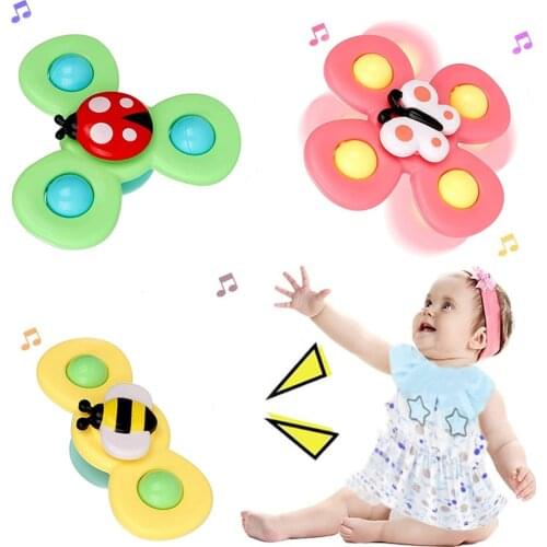 1pcs Cartoon Insect Fidget Spinner Kids Toys ABS Colorful Gyro Toy Relief Stress Educational Fingertip Toys For Kids Adults Gift