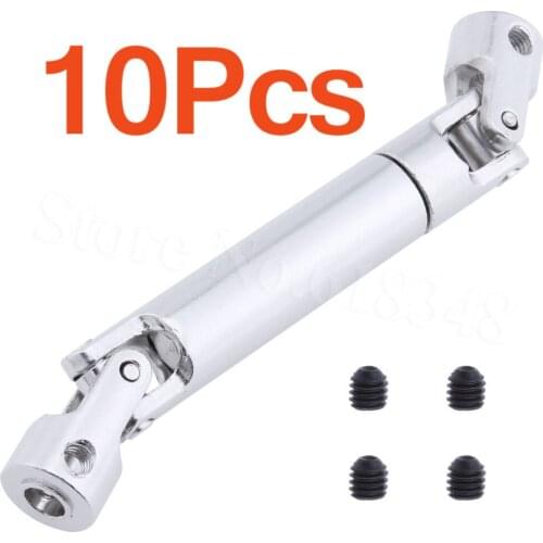 10pcs /Lot Steel Drive Shaft CVD 110-155mm / 92-125mm For 1/10 RC Crawler SCX10 90021 90022 90028 RC4WD D90 Axial Truck Tamiya