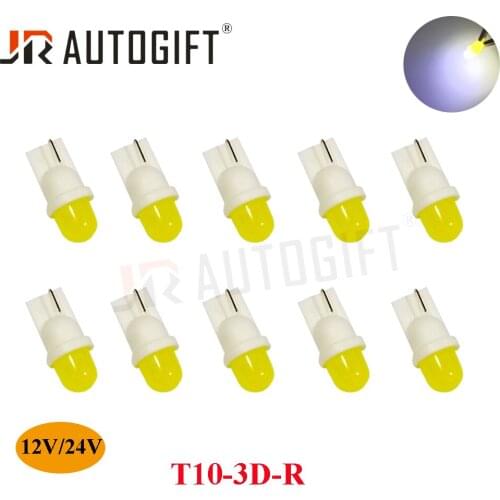 100PCS DC12V 24V T10 3D LED W5W cold White Lights Car Side indicator light Bulbs Clearance Lights Wedge Car Interior bulbs