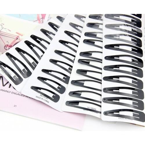 12pcs hot set base oil paint black wild hairclip summer special bangs clip side clip