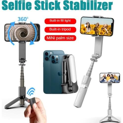 Handheld Gimbal Stabilizer Anti-Shake Mobile Phone Bluetooth Selfie Stick Beauty Filler Tripod Volog Video Balance Shooter