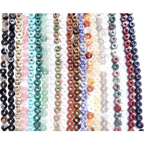 4*10mm Natural stone Turquoises Quartz crystal tiger eye beads pendant for Diy Jewelry Making Bracelet Necklace Accessories20pcs