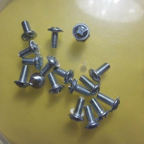 50pcs/lot M4 x 8mm zinc plated Cross Recessed screw+nut Fittings machine screws round head machine screws lighting accessories