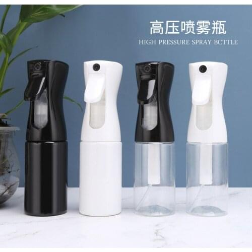 50 X Empty Spray Bottle 200ml High Pressure Watering Can Hair Spray Bottle Sprinkler Hairdressing Tool - White/Black/Clear