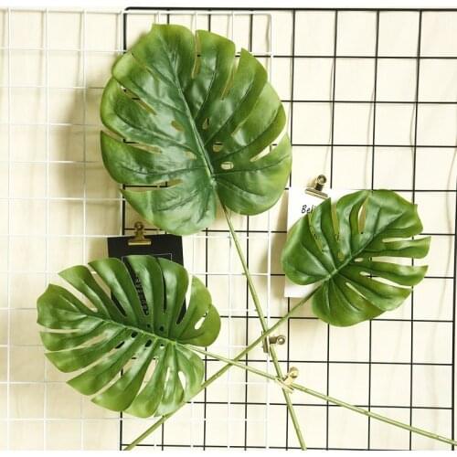 68/65/64CM Three sizes Great Autumn Decoration Artificial Plants Green Turtle Leaves Garden Home decor artificial grass plant